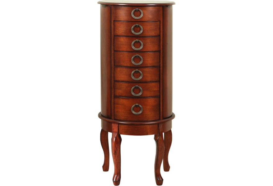 Powell Jewelry Armoire Woodland Cherry Jewelry Armoire With 6