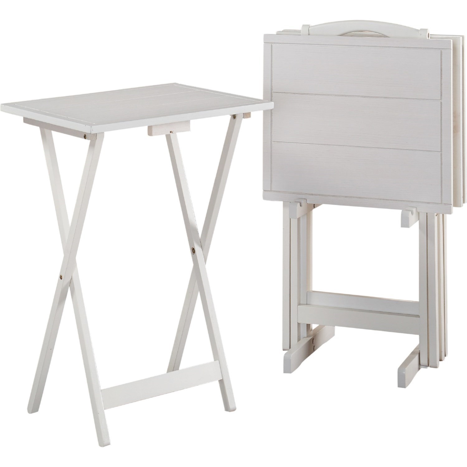 Powell Lisbon Contemporary Folding Tray Table Wayside Furniture