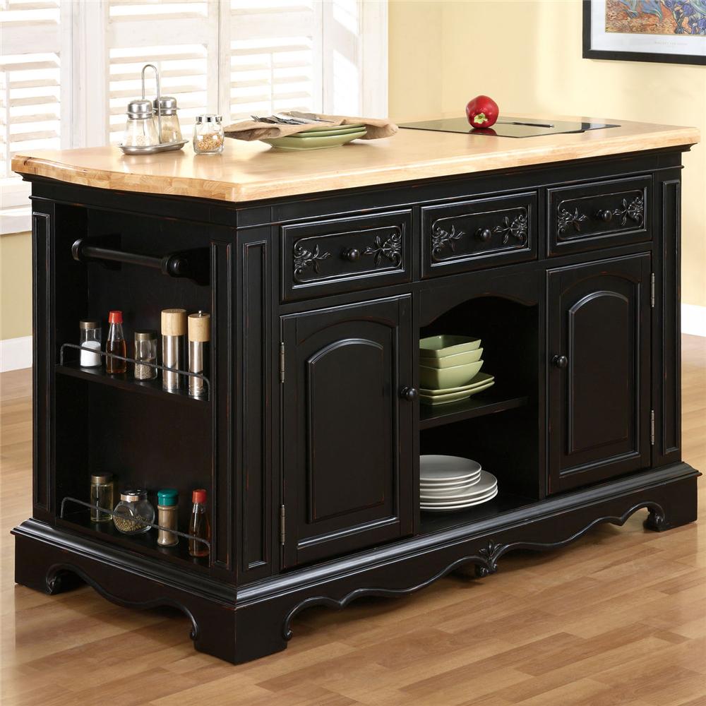 Powell Pennfield Kitchen Island With Three Drawers Westrich