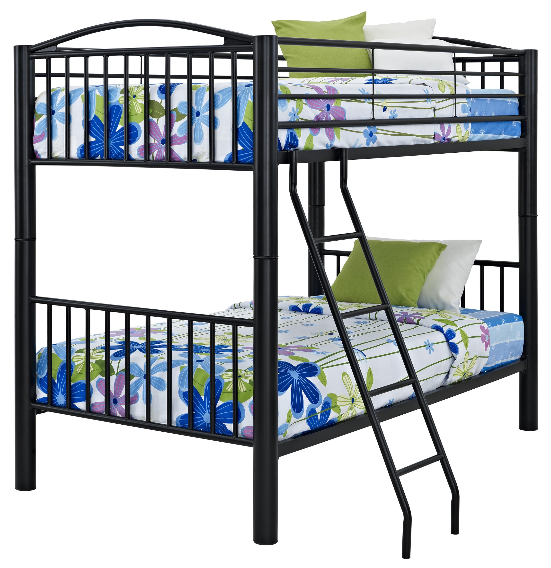 metal full over twin bunk beds