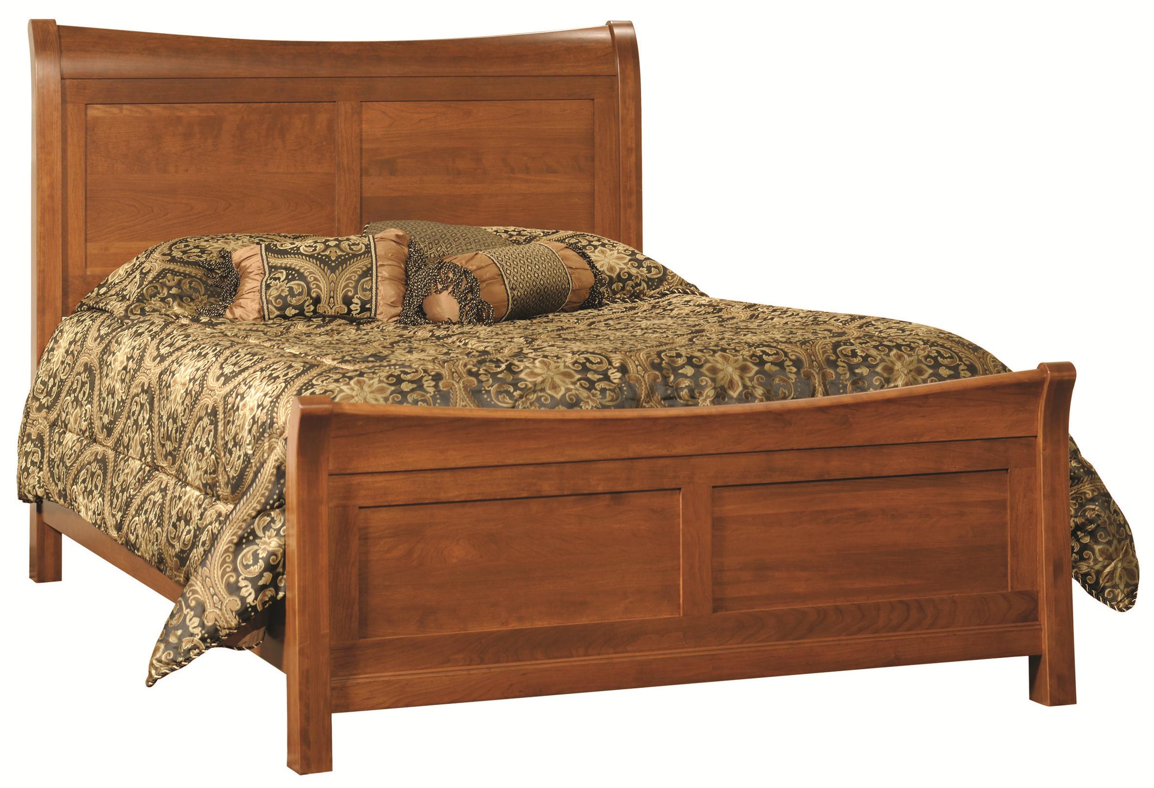 Rotmans Amish Princeton King Solid Wood Sleigh Bed With Gently