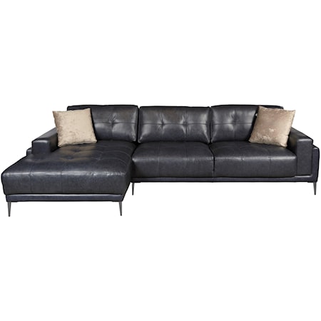 symaskine Blænding Perle Pulaski Furniture Arabella by Drew and Jonathan Home 885963087 Leather  Sectional Sofa with Left Arm Facing Chaise | Morris Home | Sectional Sofas