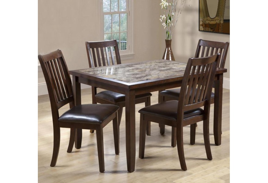 Primo International 2096 Rectangular Dining Table With Faux