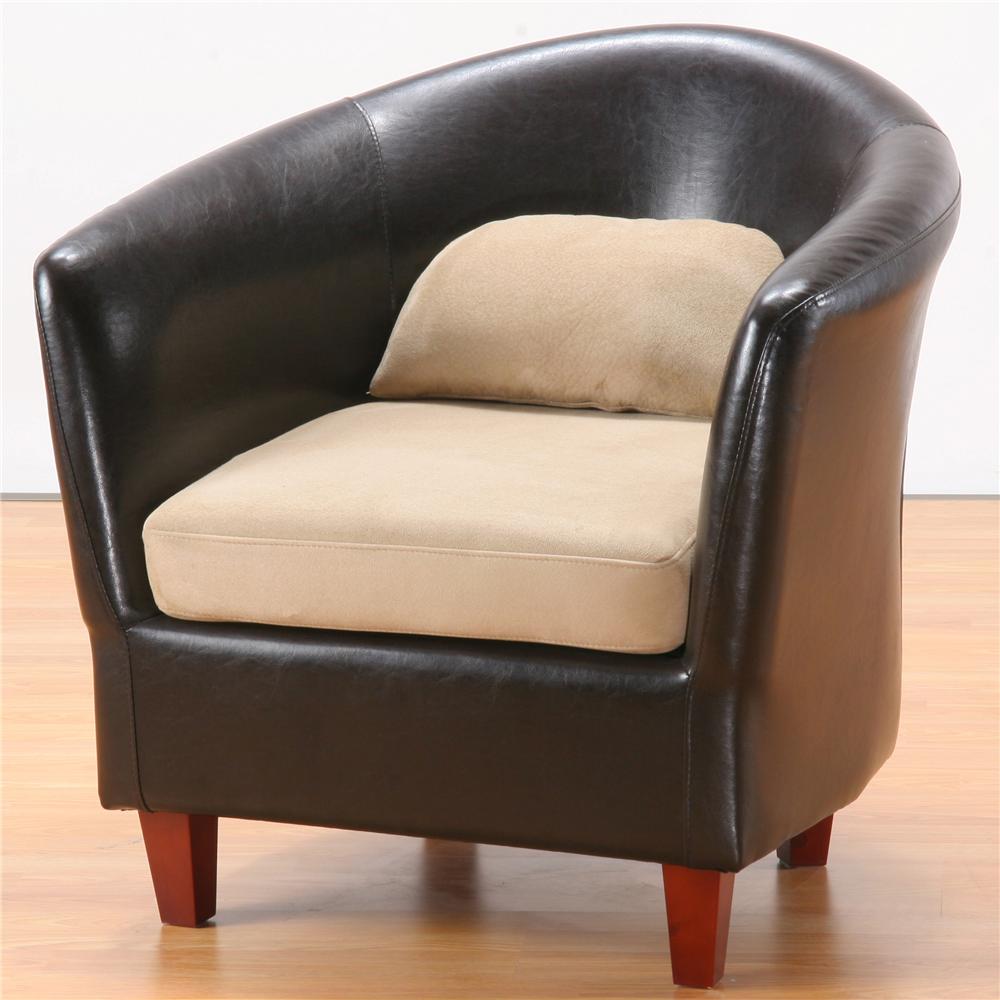 Primo International Civet Tub Chair With Wood Legs Corner Furniture Upholstered Chair