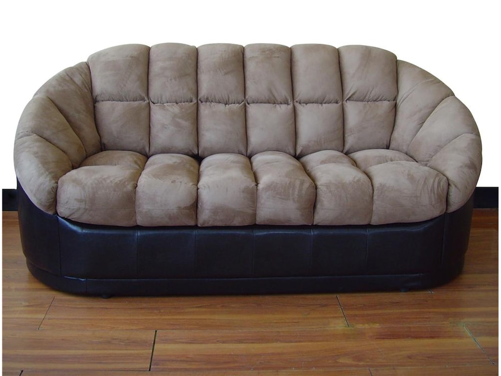 Primo International Ion Sofa With Bold Tufting And Winged Arms Primo International Iontwo Tone Stationary Sofa
