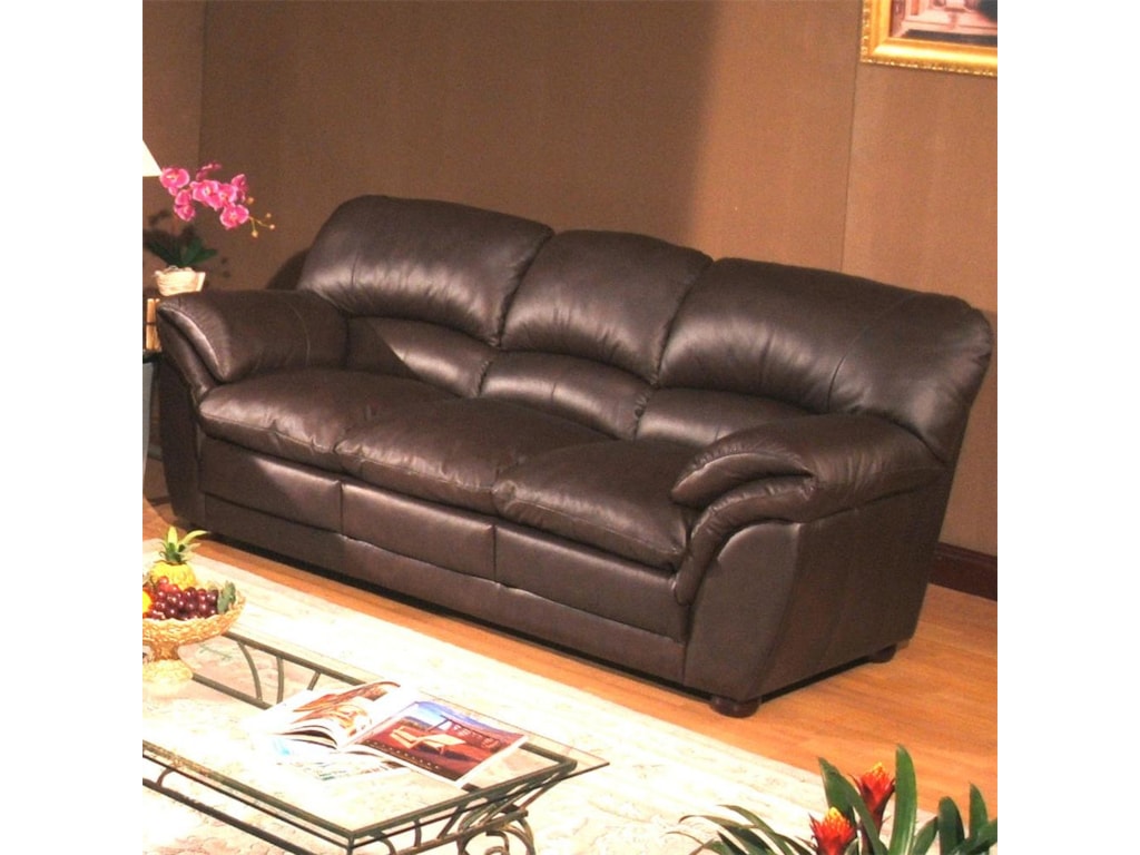 Primo International Poirot Casual Stationary Leather Sofa Nau Primo International Poirotstationary Leather Sofa