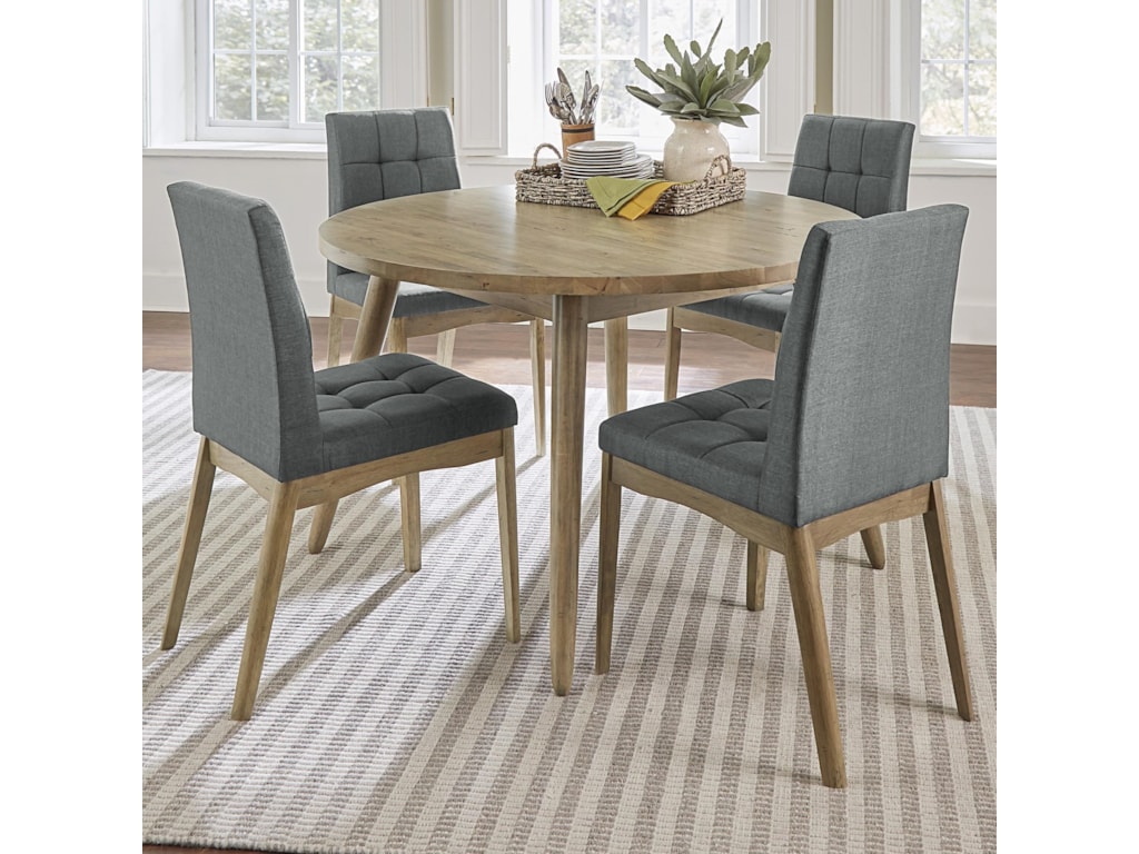 Progressive Furniture Barcelona 5 Piece Round Dining Table Set