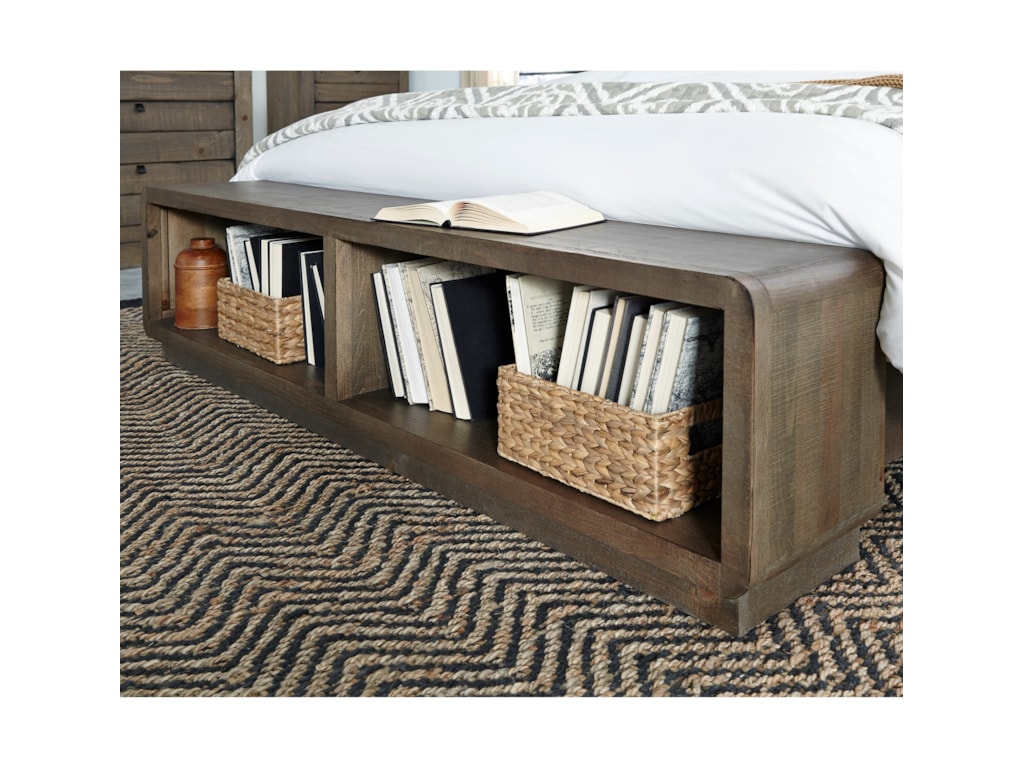 Progressive Furniture Bliss MochaQueen Panel Storage Bed