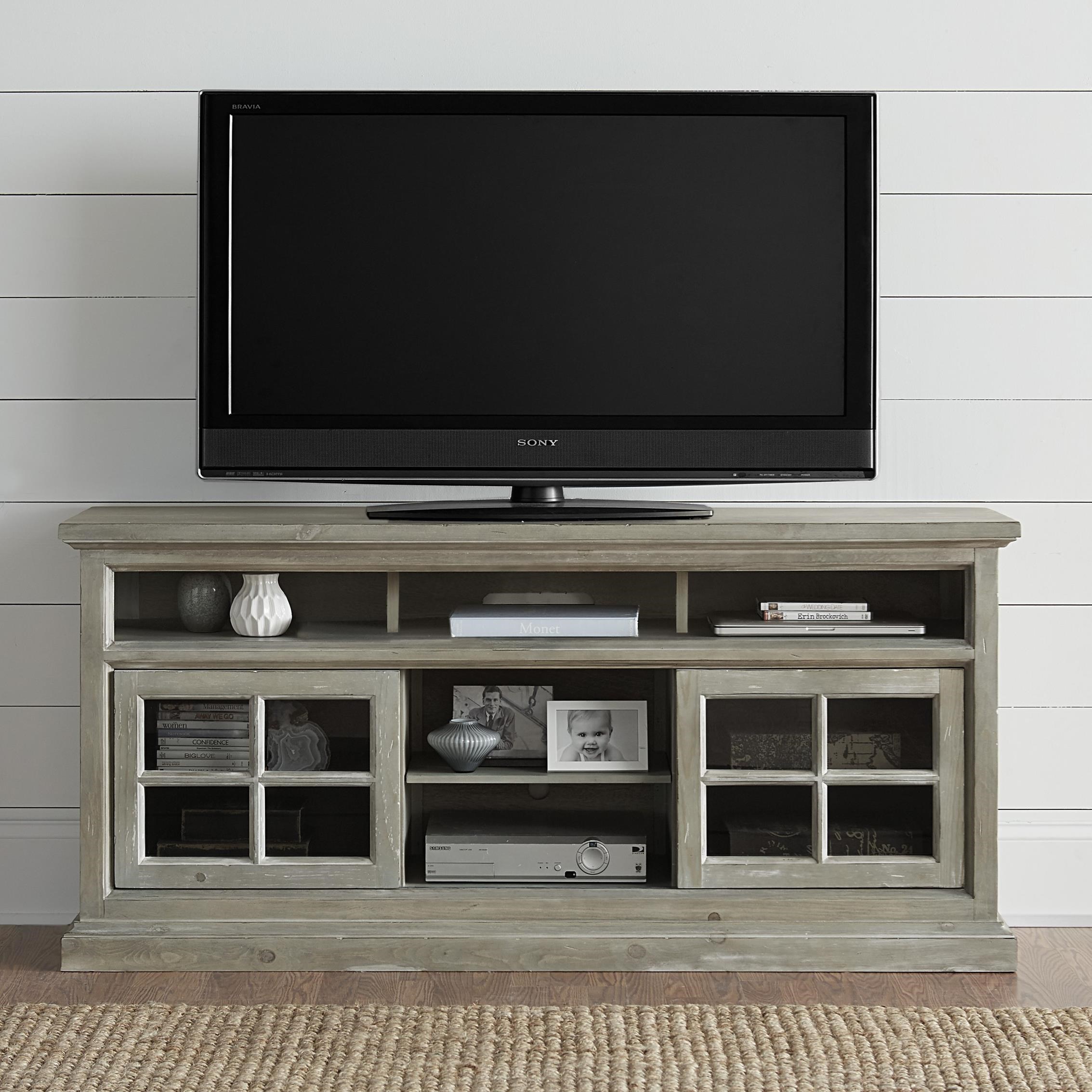 Progressive Furniture Buckhead 64 Entertainment Console With Wire Management Bullard Furniture Tv Stands