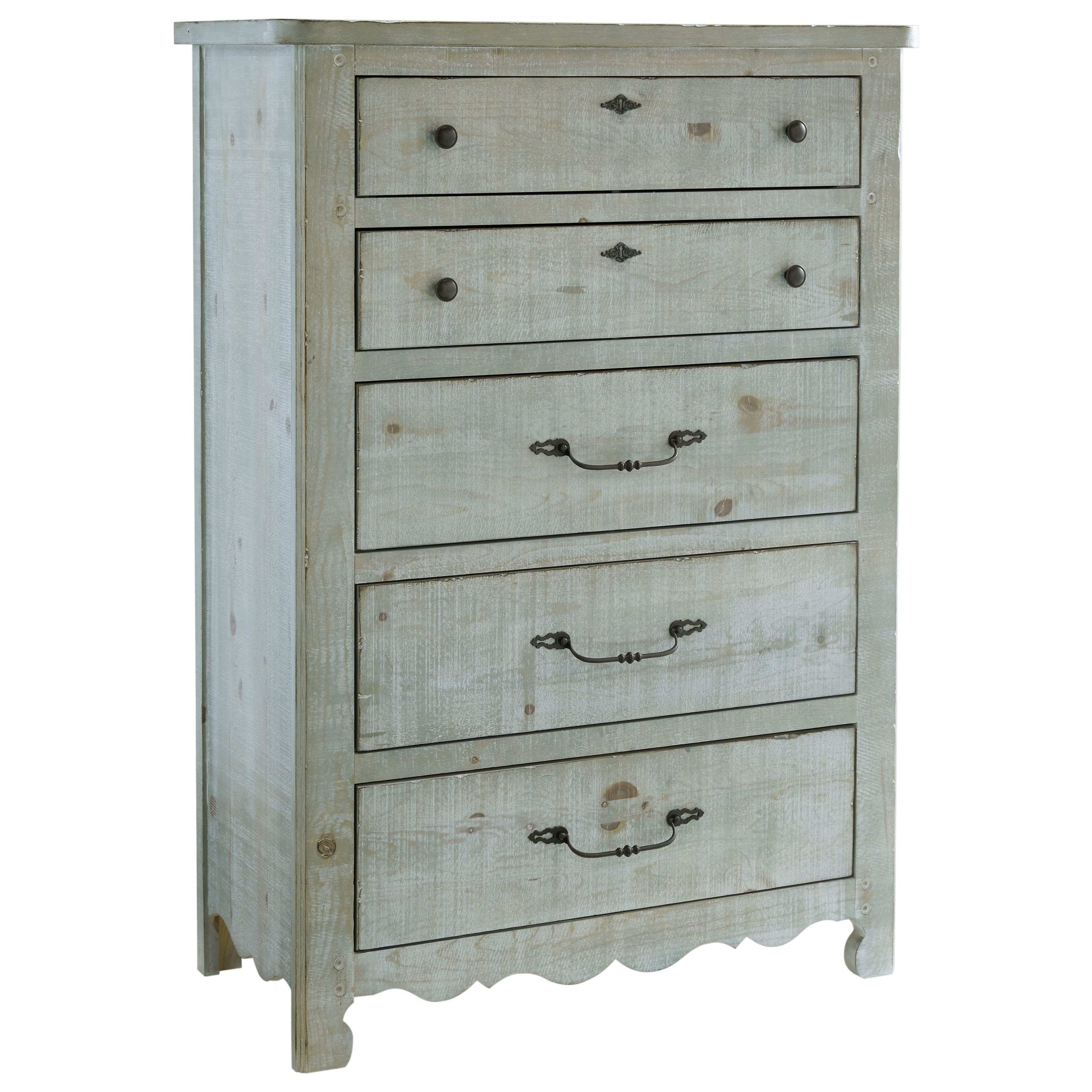 Progressive Furniture Chatsworth B644 14 Cottage Distressed Pine 5