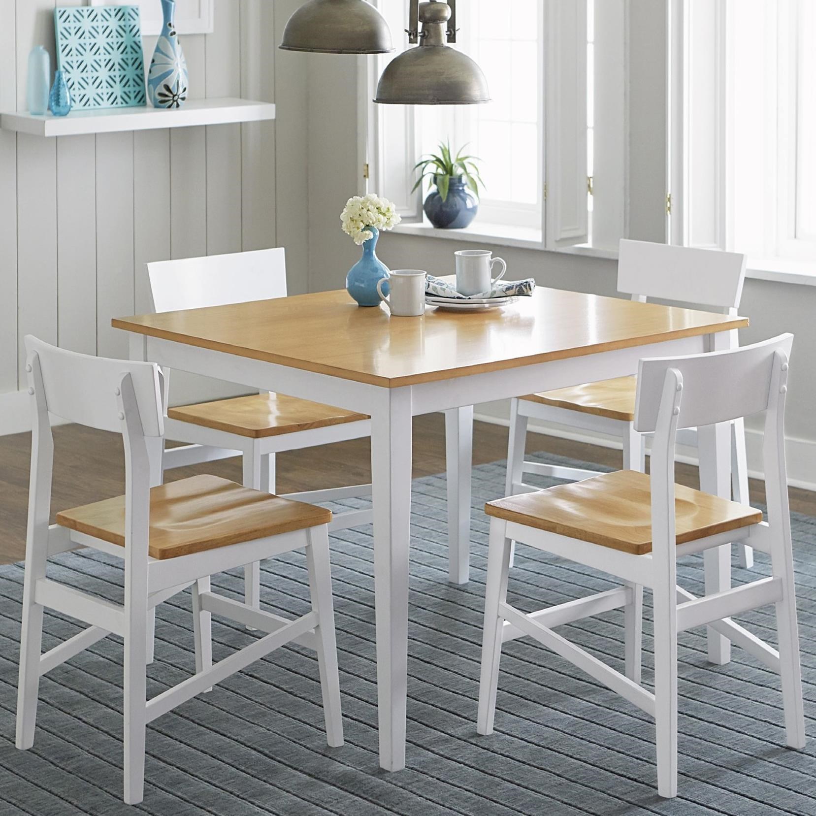 Progressive Furniture Christy Casual Dining Table With Two Tone Finish Van Hill Furniture Kitchen Tables