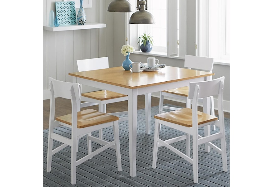 Progressive Furniture Christy Casual Dining Table With Two Tone Finish Van Hill Furniture Kitchen Tables