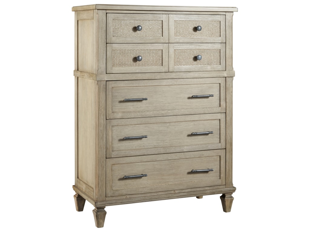 Progressive Furniture Coronado B131 14 5 Drawer Chest With Felt Progressive Furniture Coronado 5 Drawer Chest With Felt Lined Top