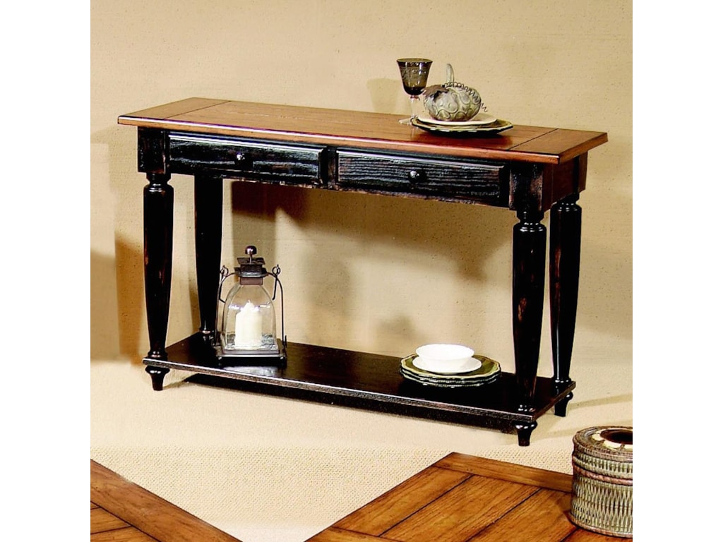Progressive Furniture Country Vista Two Tone Storage Sofa Table With Progressive Furniture Country Vistasofa Table