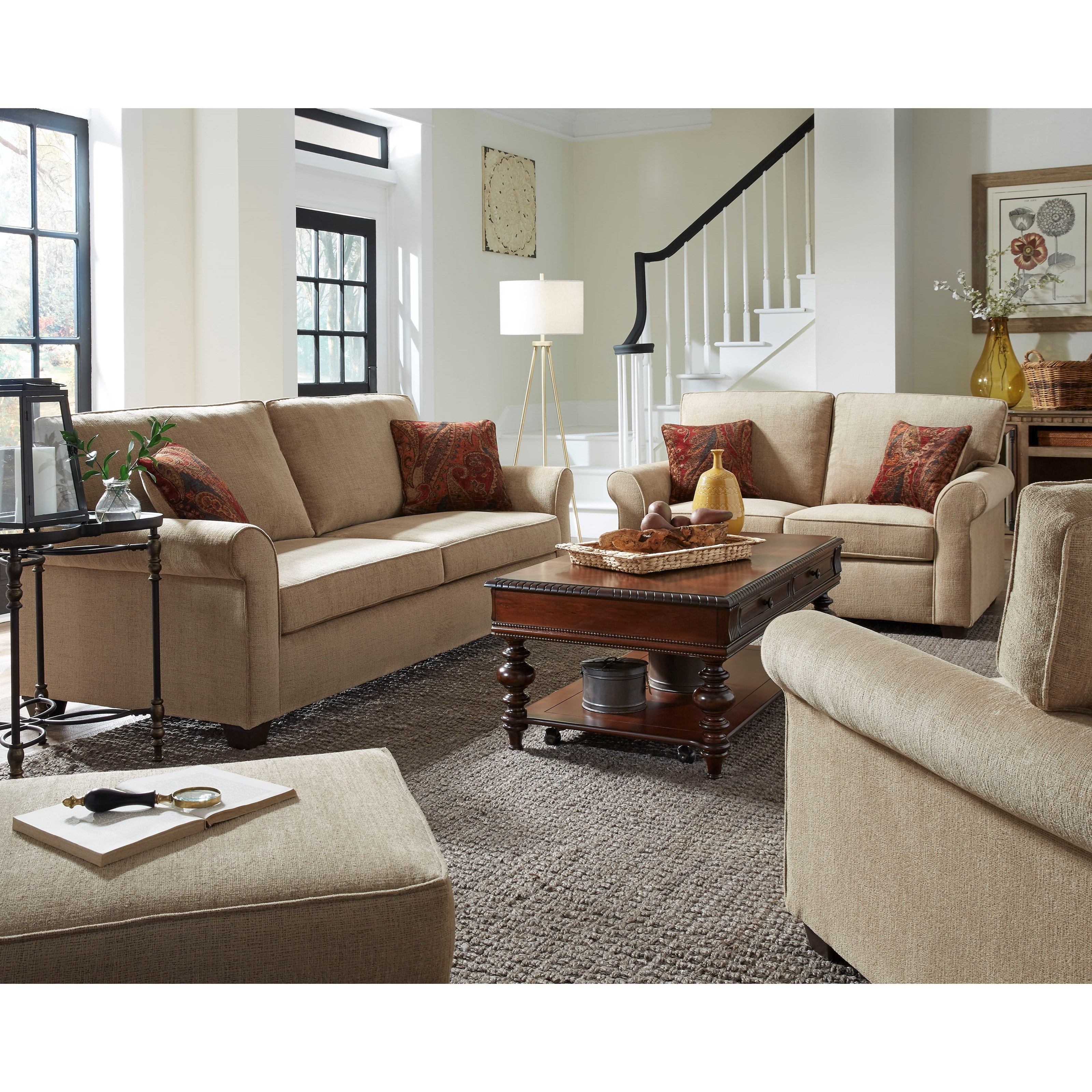 Progressive Furniture Emery Stationary Living Room Group Wayside Furniture Stationary Living Room Groups