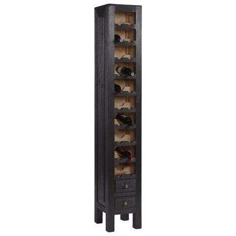 Progressive Furniture Escala Solid Wood Narrow Wine Cabinet Lindy S Furniture Company Wine Racks Wine Cabinets