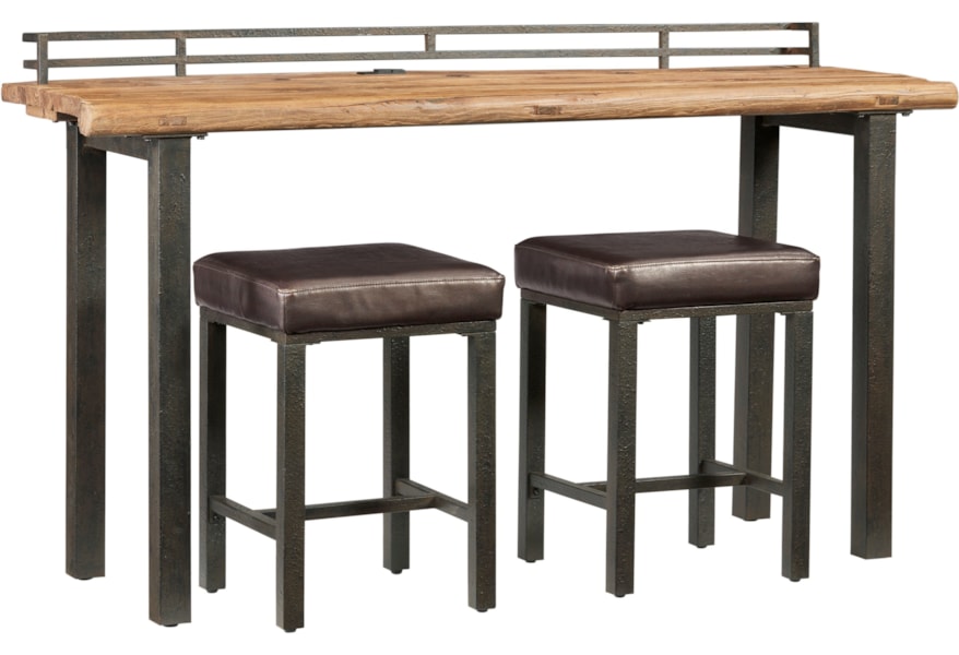Progressive Furniture Harris Industrial 3 Piece Table And Stool
