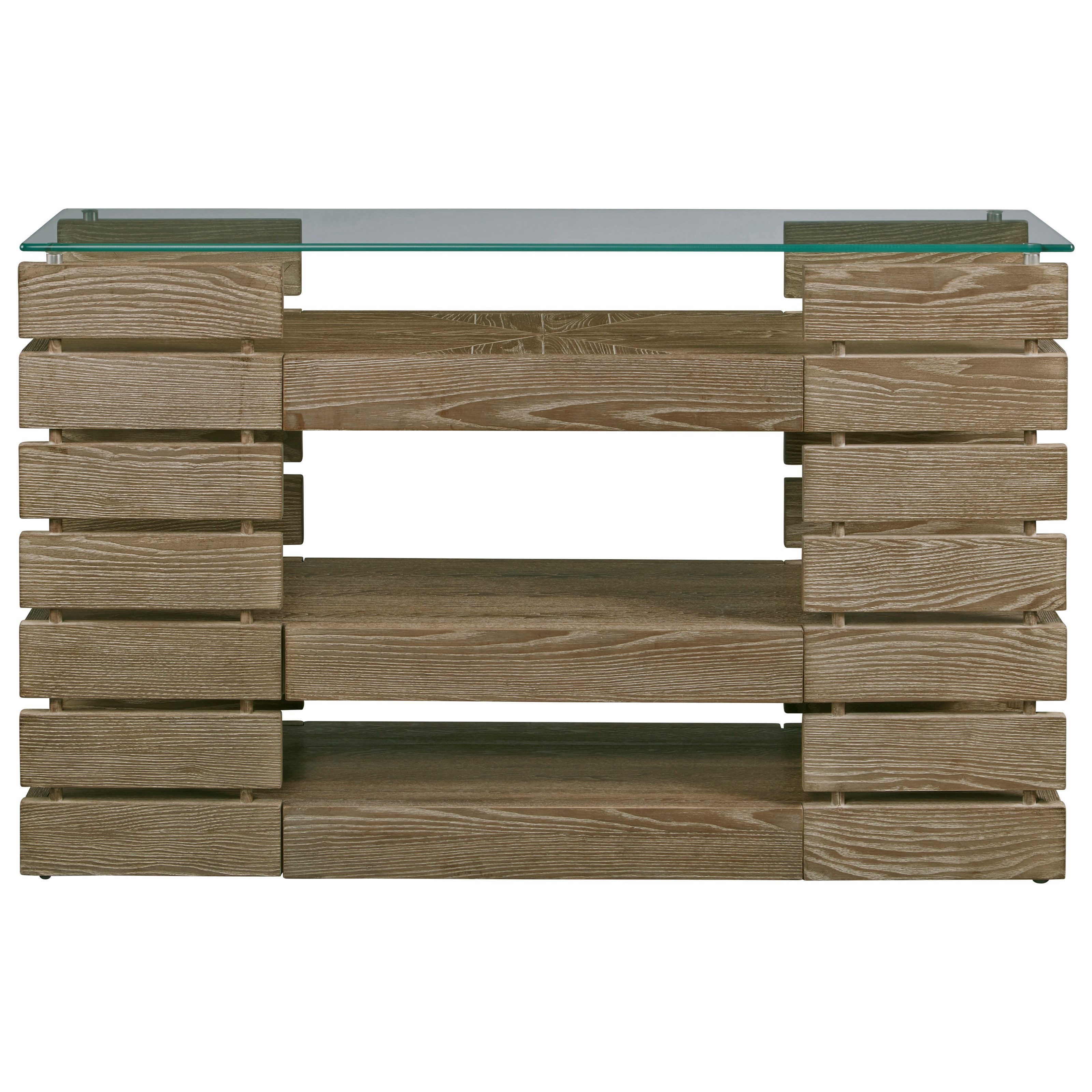 Progressive Furniture Harvey Park Contemporary Wood Sofa Console