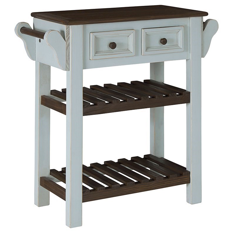 Progressive Furniture Madelyn Farmhouse Kitchen Island with ...