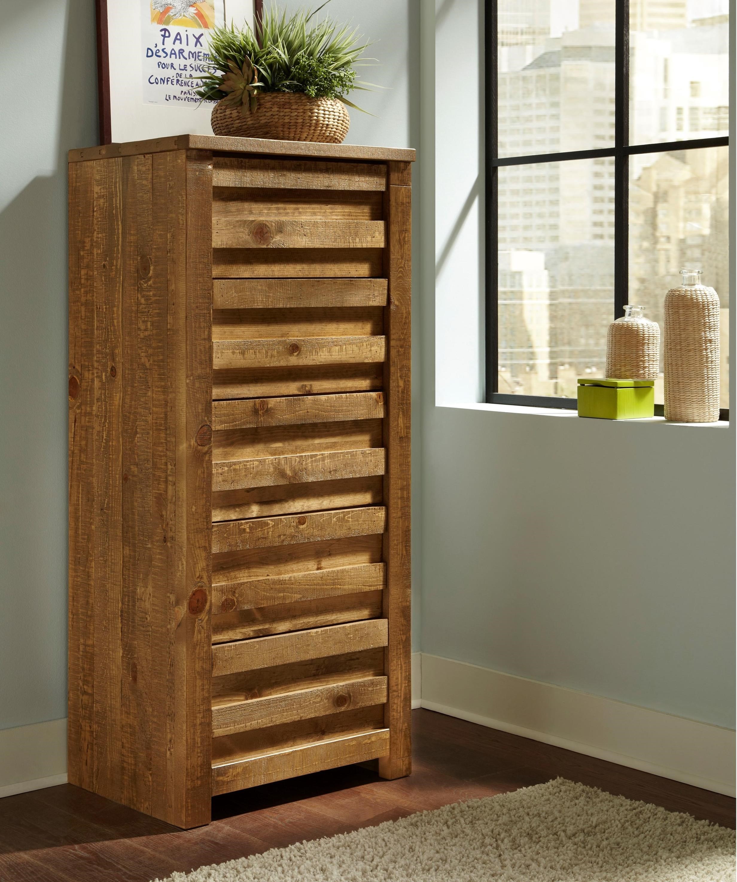 Progressive Furniture Melrose Rustic Lingerie Chest With Paneled Case Front Lindy S Furniture Company Lingerie Chests