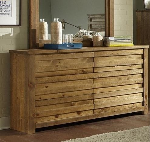 Progressive Furniture Melrose Rustic Drawer Dresser With Paneled Case Front Wayside Furniture Dressers