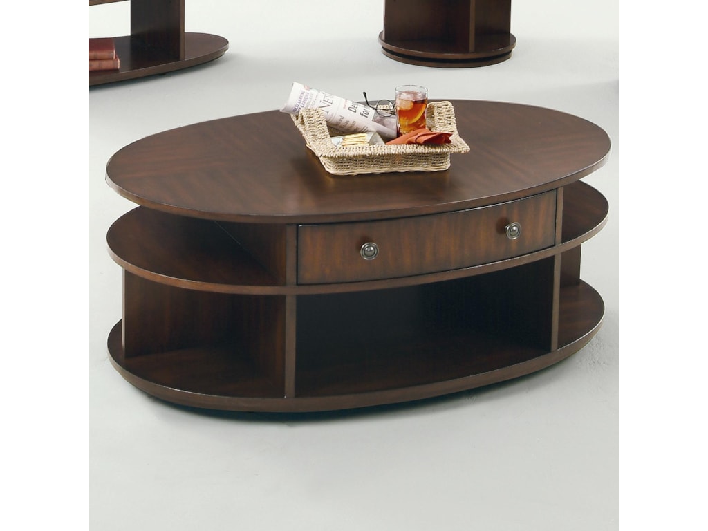Progressive Furniture Metropolitan Oval Cocktail Table