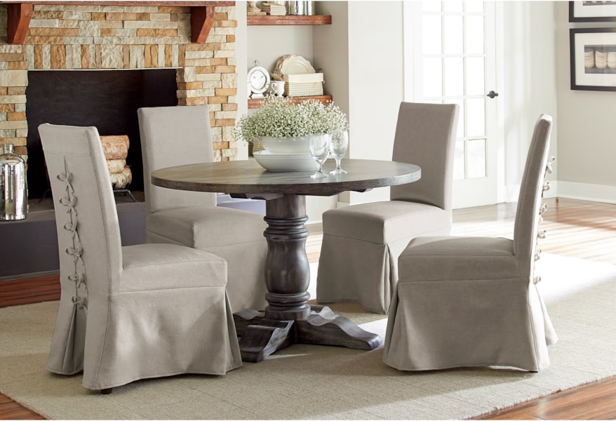Progressive Furniture Muses Upholstered Parsons Chair W Cover And