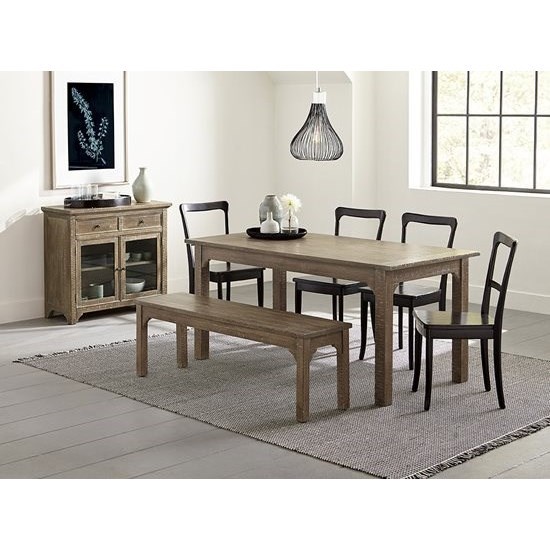 Progressive Furniture Teresa Rustic Solid Wood Dining Table With