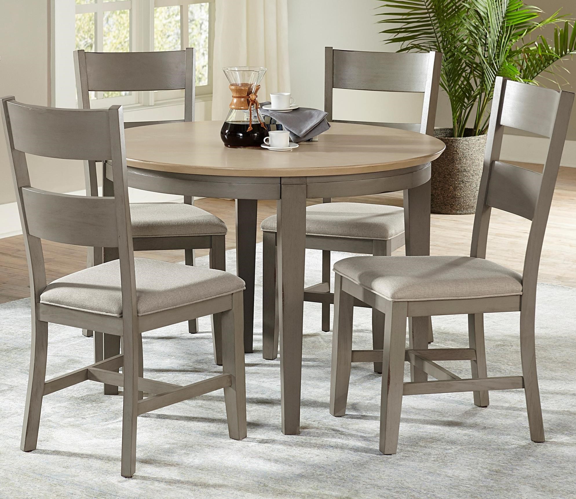 Progressive Furniture Toronto Transitional 5 Piece Table And Chair