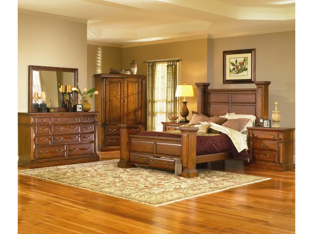Progressive Furniture TorreonKing Low Post Storage Bed