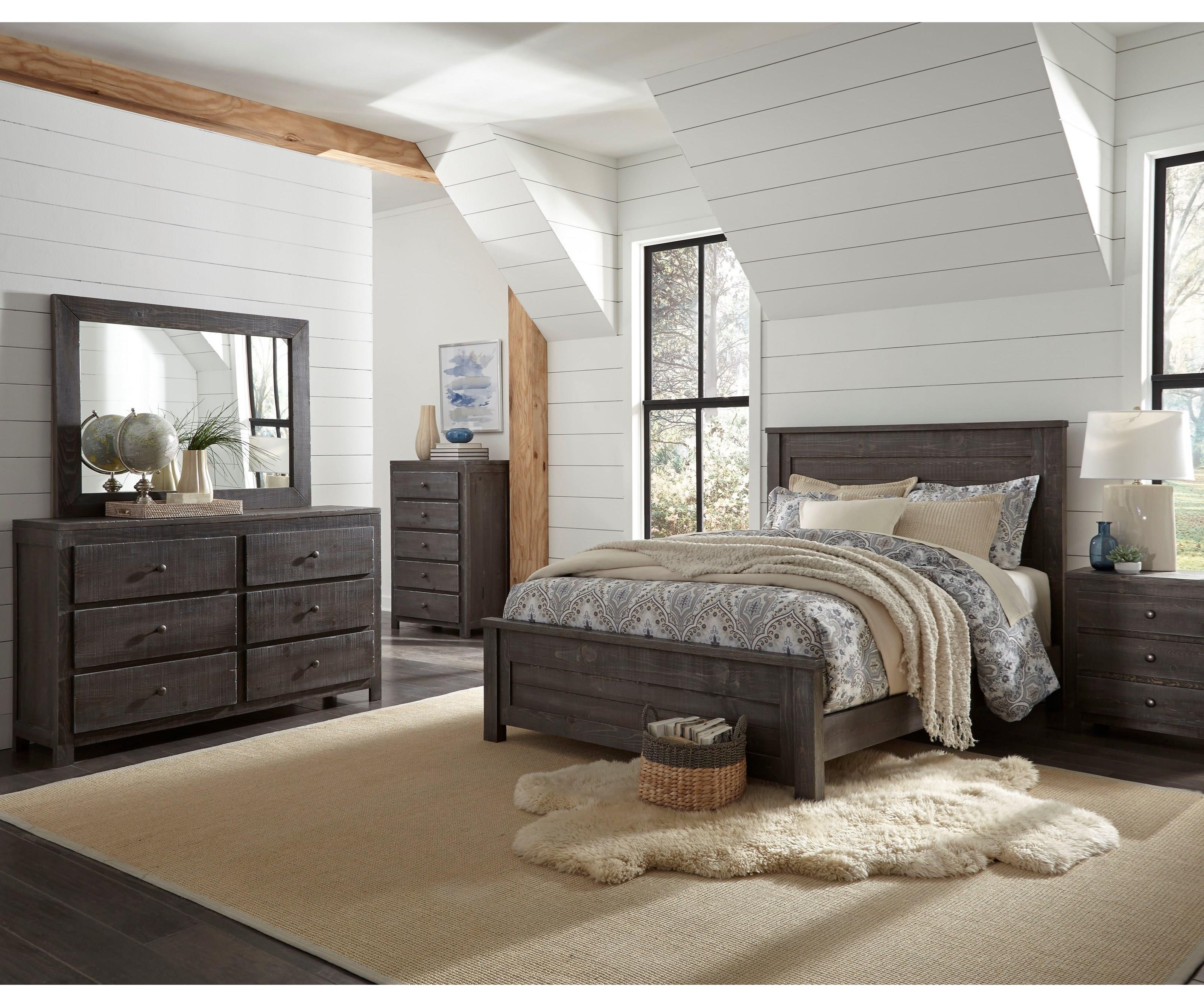 Progressive Furniture Wheaton B622 34 35 78 23 50 43 6 Piece Queen Bedroom Group Sam Levitz Furniture Bedroom Groups