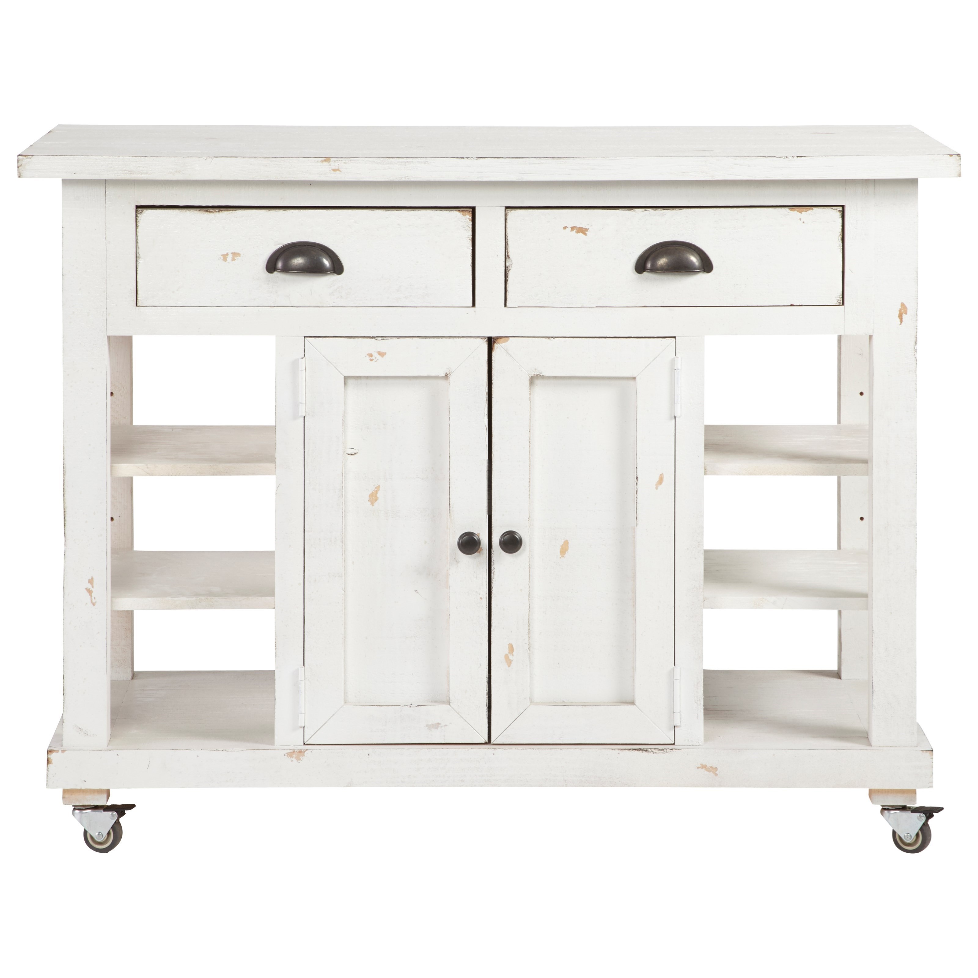 Progressive Furniture Willow A820 55 Farmhouse Kitchen Island With