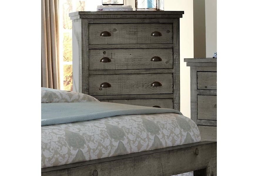 Progressive Furniture Willow Distressed Pine Chest Lindy S