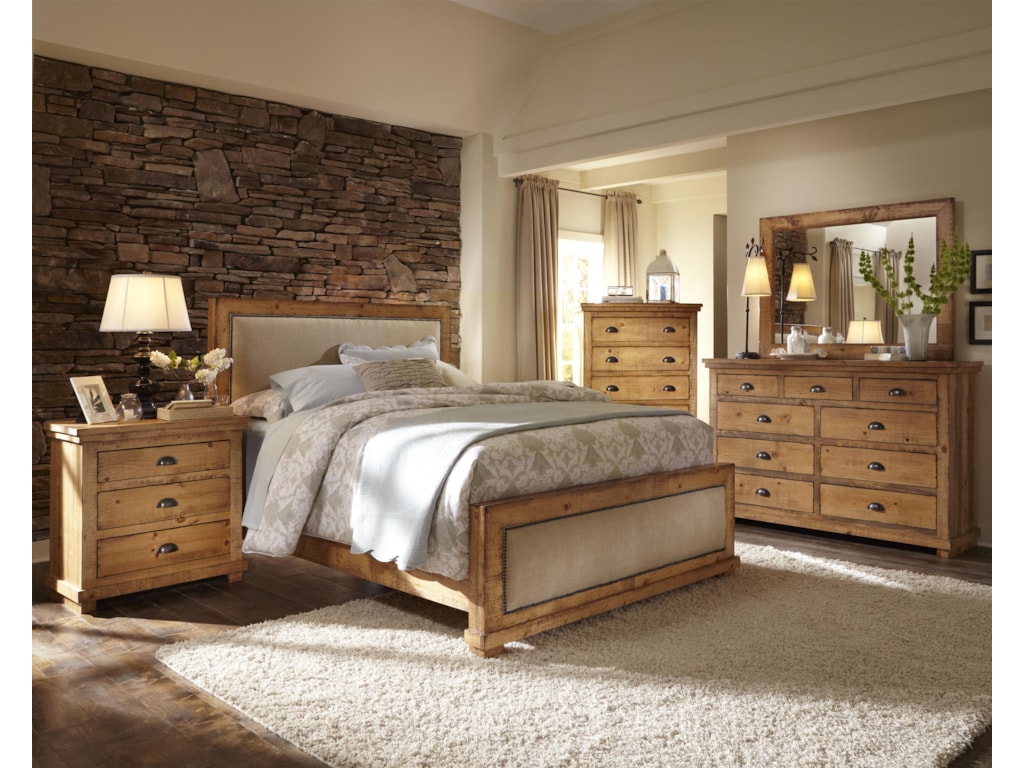 Progressive Furniture WillowCalifornia King Upholstered Bed