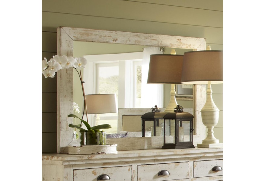 Progressive Furniture Willow P610 50 Distressed Pine Mirror