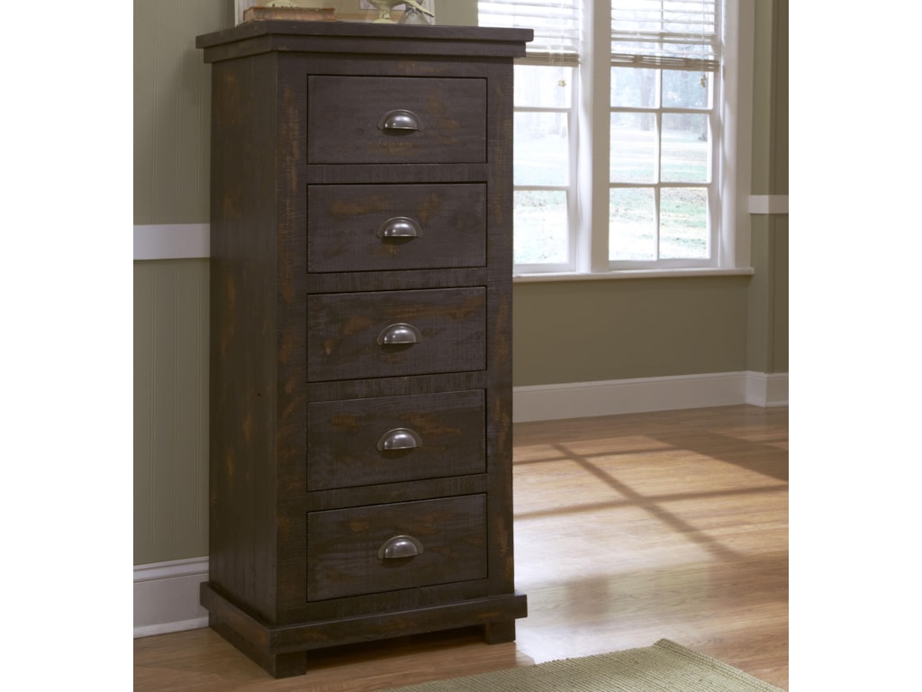 Progressive Furniture Willow Distressed Pine Lingerie Chest Wayside Furniture Lingerie Chests