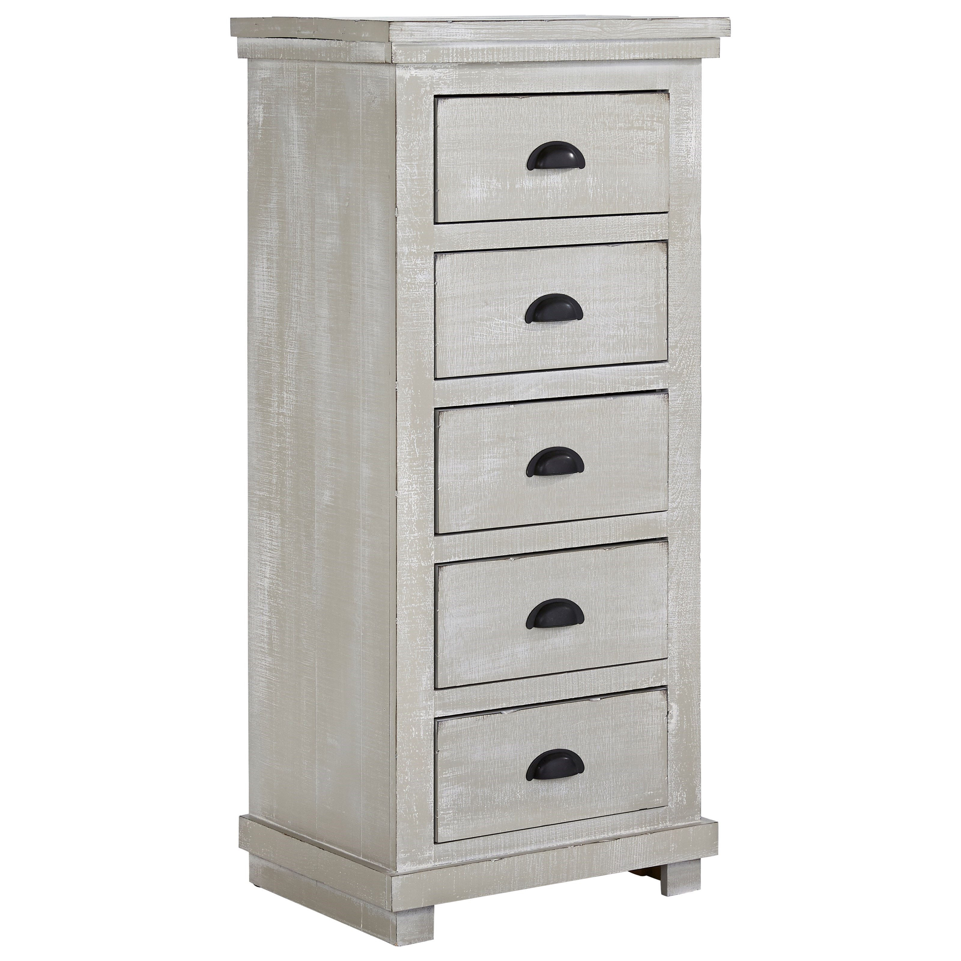 Progressive Furniture Willow Distressed Pine Lingerie Chest