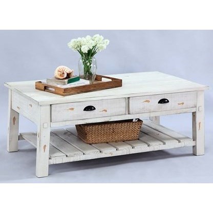 Progressive Furniture Willow Rustic Rectangular Cocktail Table