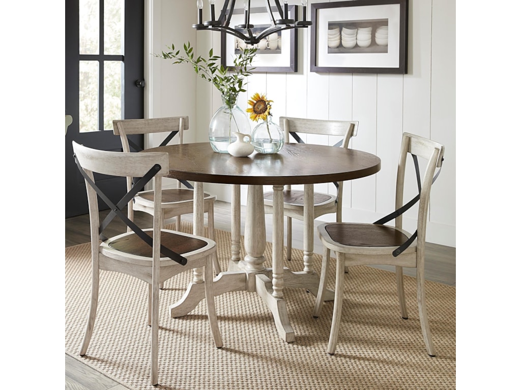 Progressive Furniture Winslet Traditional 5 Piece Round Dining Table Set With Bistro Chairs Wayside Furniture Dining 5 Piece Sets Progressive Furniture Winslet Traditional 5 Piece Round Dining Table Set With Bistro Chairs Wayside Furniture Dining 5 Piece Sets