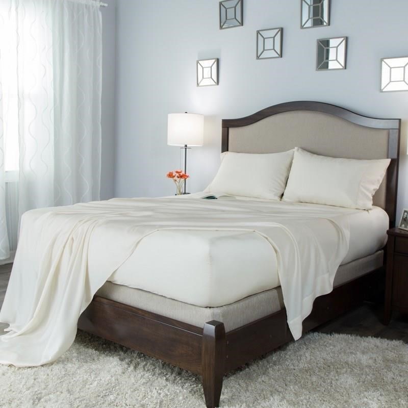 Protect A Bed Crisp Stsp159s 02 Split Cal King Crisp Tencel Lyocell Sheets Sam Levitz Furniture Bedding Sets