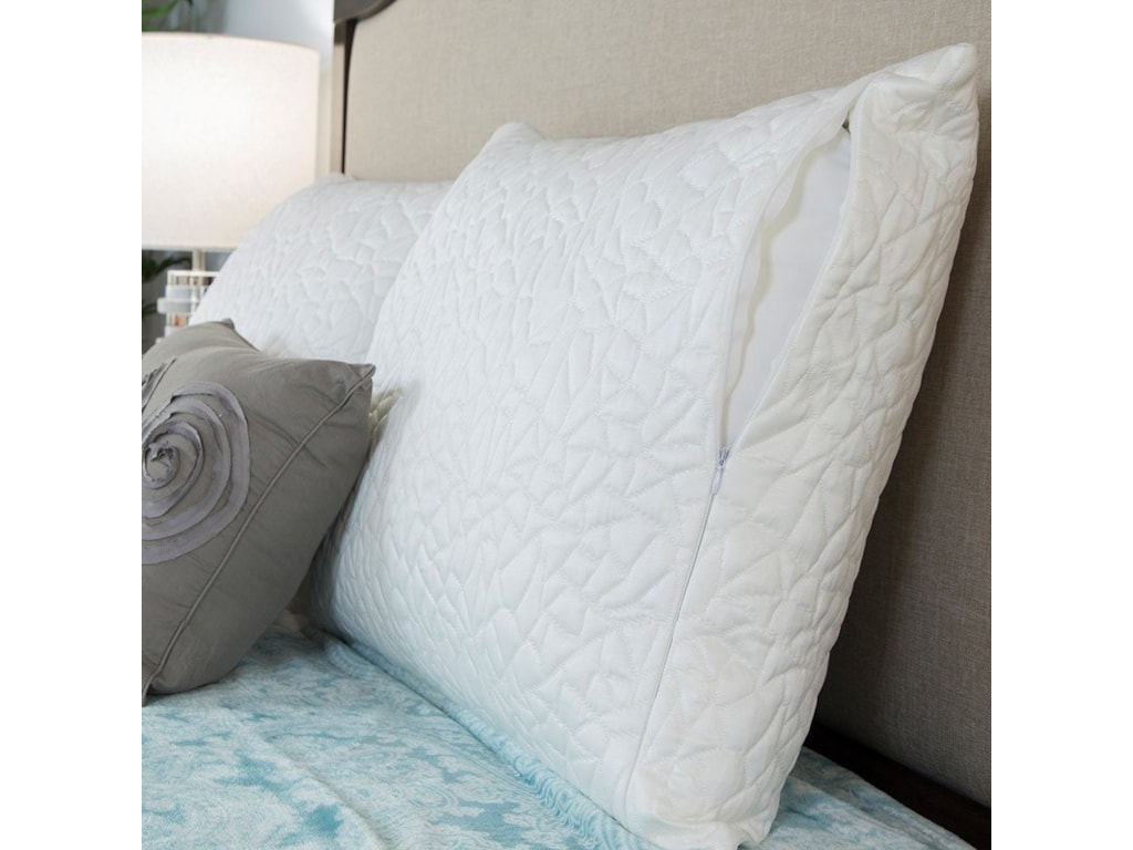 Protect A Bed Snow Cooling Pillow Protector Tss0173 Queen Therm A