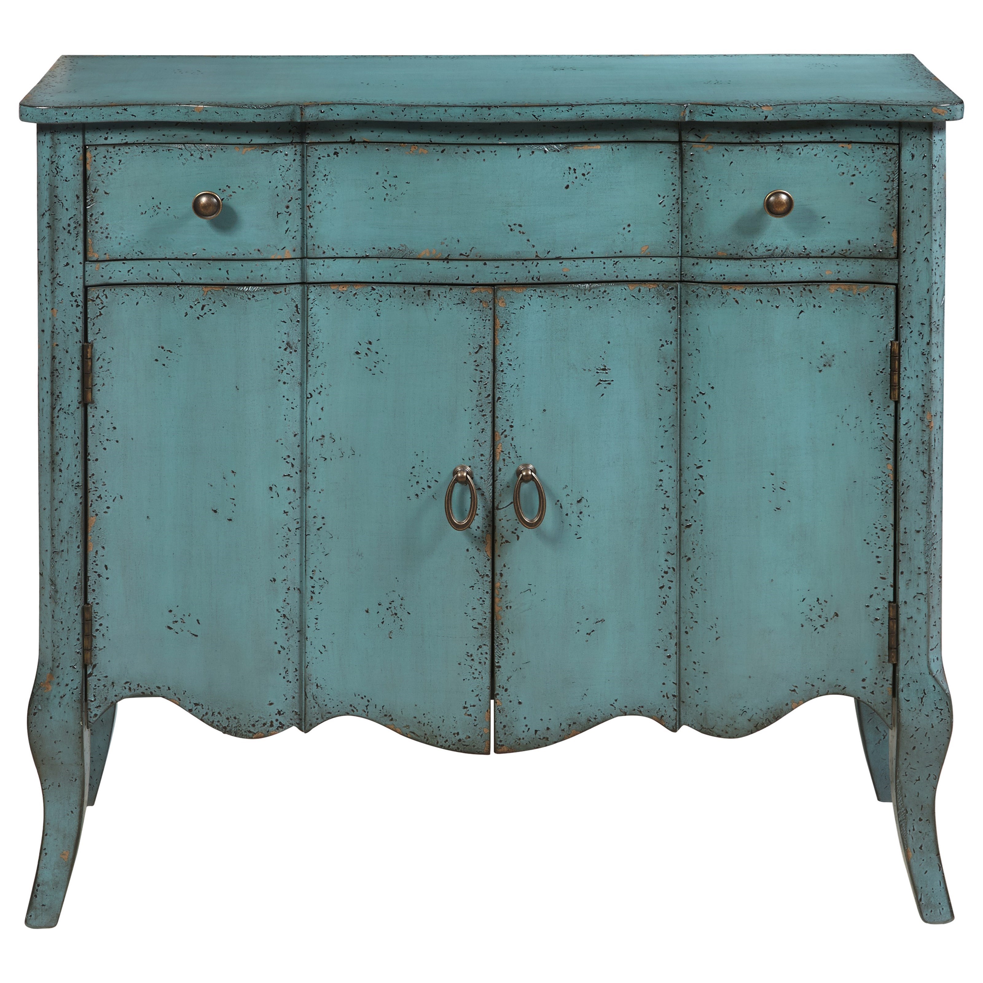 Accentrics Home Chests And Cabinets Mazzini Accent Chest In Distressed Turquoise Finish Lindy S Furniture Company Accent Chests