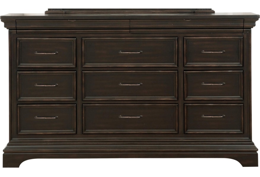 Pulaski Furniture Caldwell P012100 11 Drawer Dresser With Jewelry