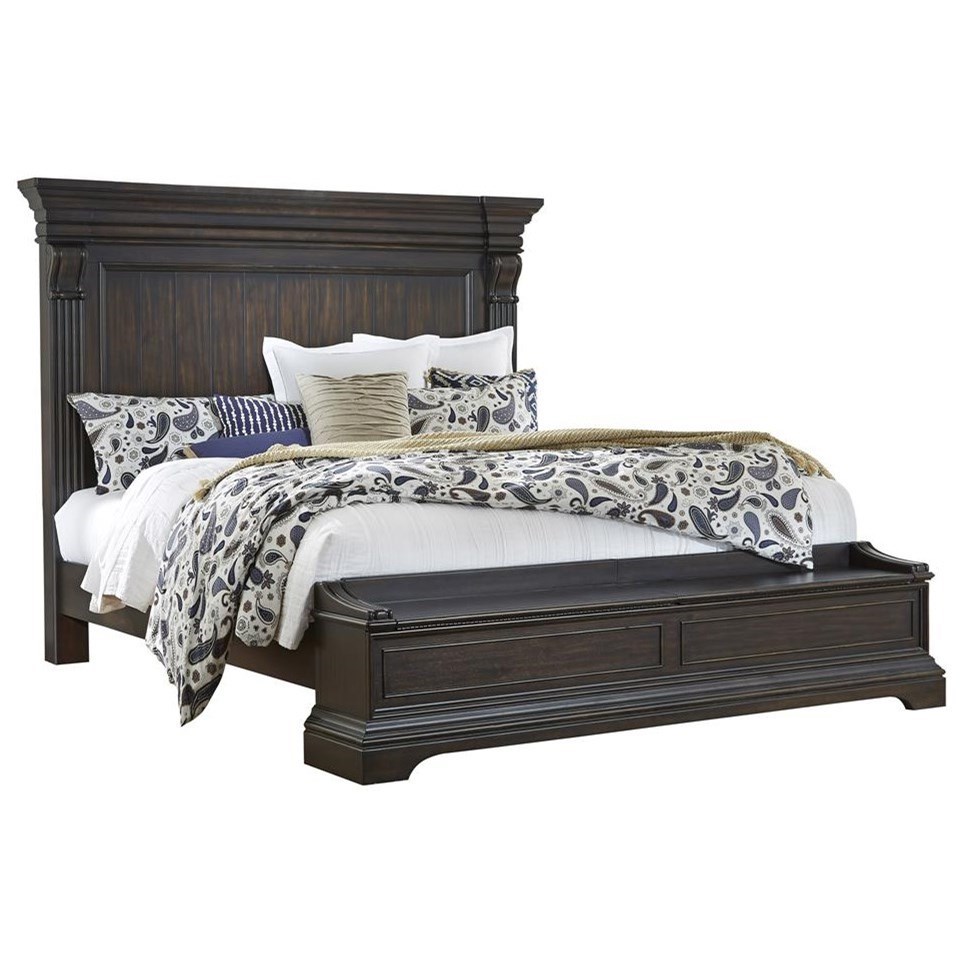 Pulaski Furniture Caldwell Traditional California King Bed With Blanket Chest Howell Furniture Panel Beds