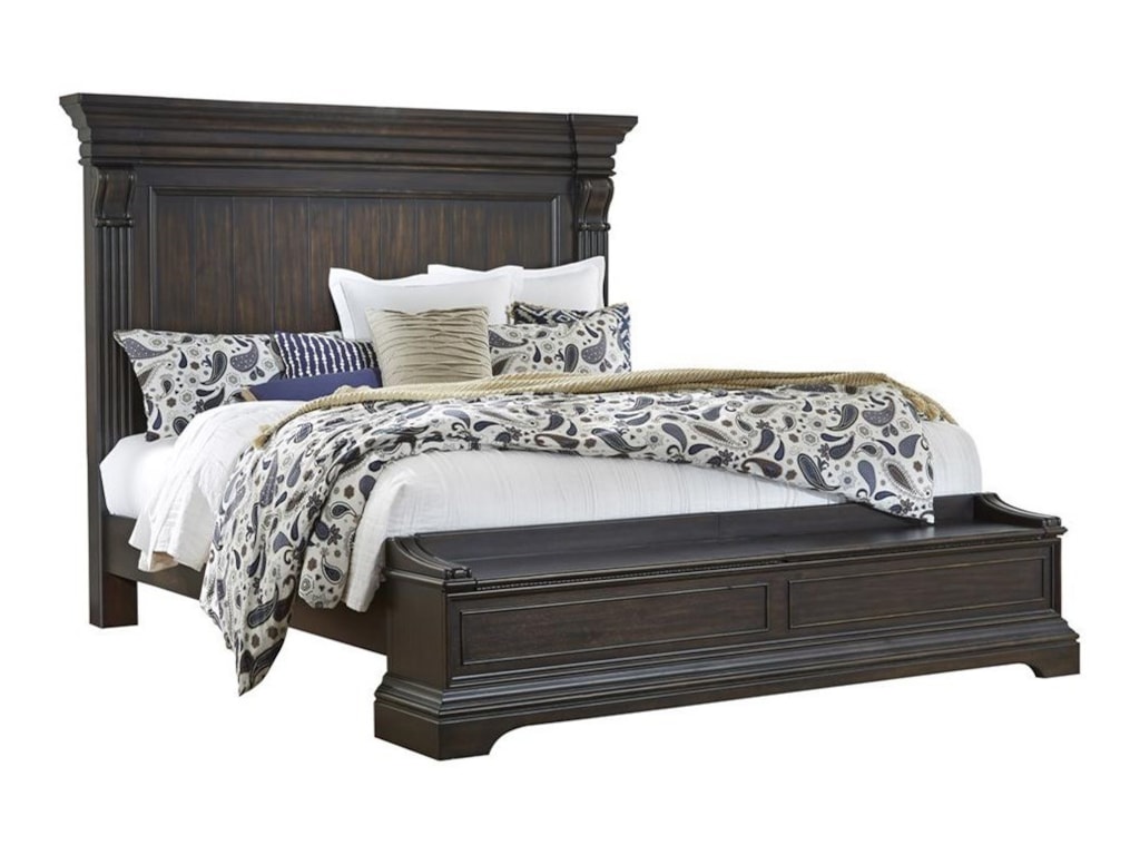 Pulaski Furniture Caldwell Traditional California King Bed With Blanket Chest Howell Furniture Panel Beds