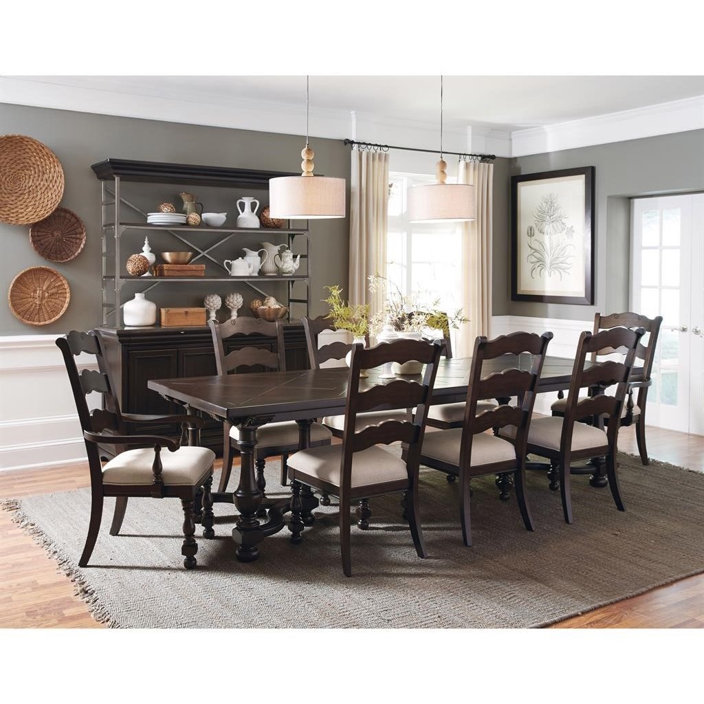 Caldwell Traditional 9 Piece Table And Chair Set By Pulaski Furniture At Lindy S Furniture Company