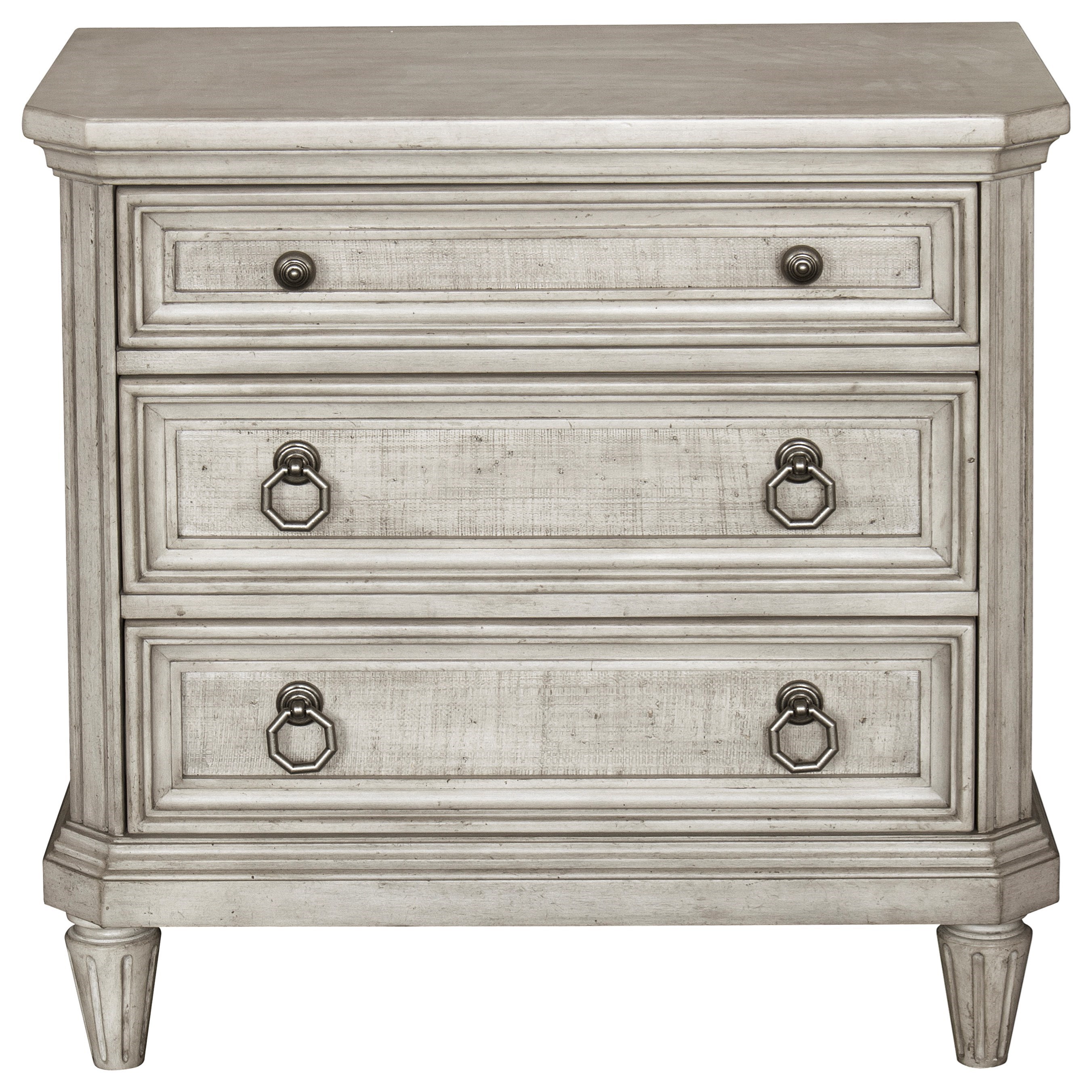 Pulaski Furniture Campbell Street P123140 Traditional 3 Drawer Nightstand With Usb Charging Port Upper Room Home Furnishings Nightstands