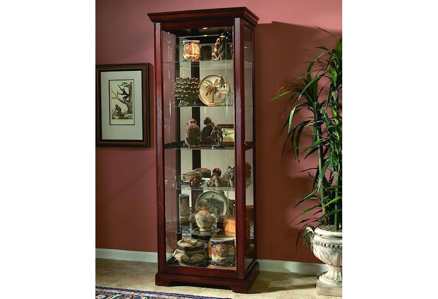 Pulaski Furniture Curios Two Way Sliding Door Curio Turk