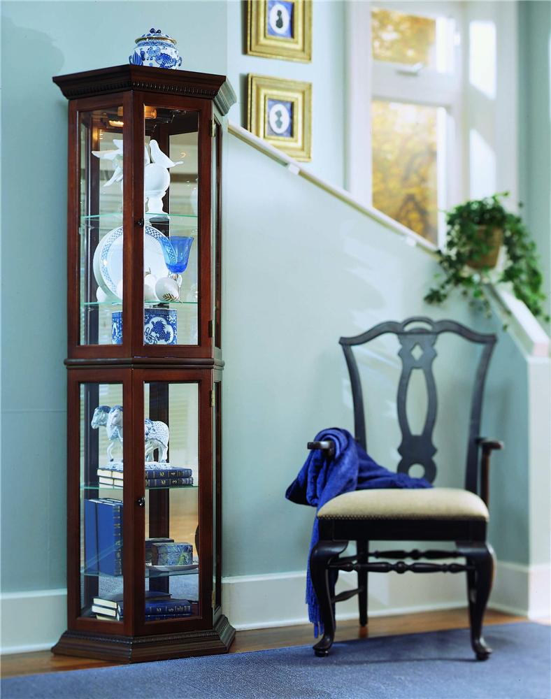 Pulaski Furniture Curios Nut Brown Ii Curio Fashion Furniture