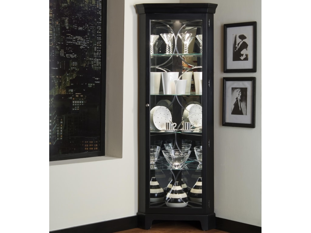 Curios Oxford Black Corner Curio Bennett S Furniture And